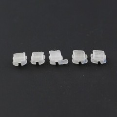 Dental Orthodontic Bracket Ceramic Metal Aesthetic Braces Roth 018 022 5-5 Clear