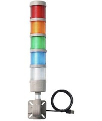 5-Stack USB LED Andon Tower Signal Light indicator Buzzer 5VDC Industrial Warn