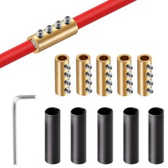 6 8 10 AWG Wire Connector Kit 80A Splicing Terminal Screw Heat Shrink Waterproof