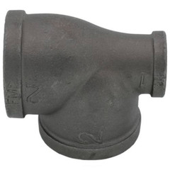 ANVIL 0310051206 2 x 1 x 2 in. Female Black Malleable Iron Reducing Tee