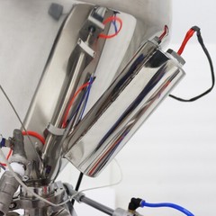 100-1000ml Pneumatic Paste Liquid Heating Filling Machine 1 Nozzle Piston Filler