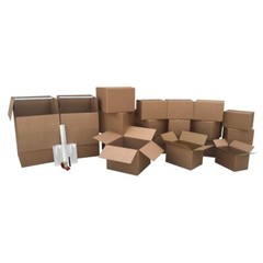 UBMOVE 2 Room Wardrobe Kit 18 Moving Boxes plus Packing Supplies