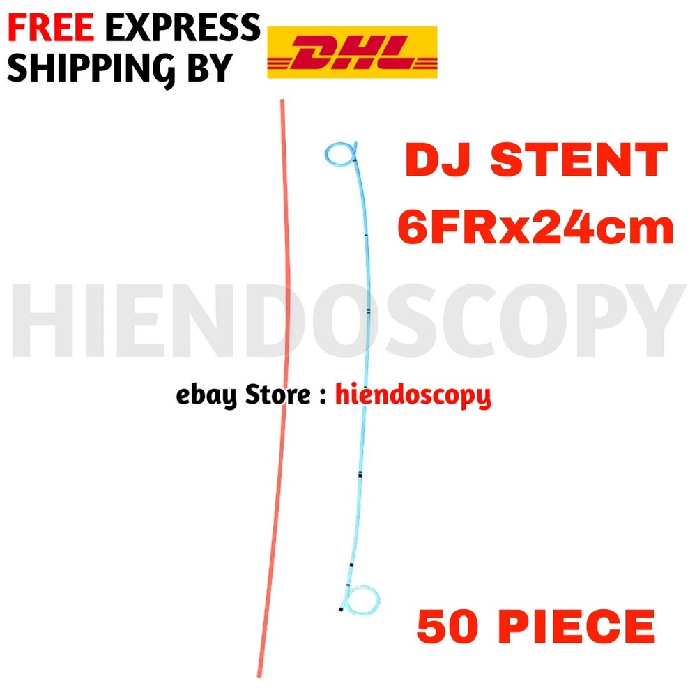 DJ stent with pusher urology 6Fr 24cm 50 pieces Double j s CE certified