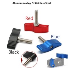 M8 Clamping Thumb Screw Wing Knob Hand Grip Bolt Aluminum Alloy & Stainless