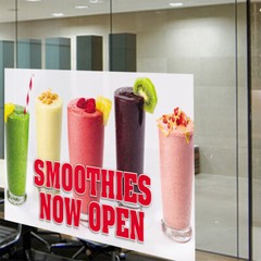 Decal Stickers Smoothies Now Open Advertising Printing Vinyl Store Sign Label