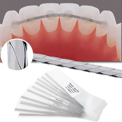 10 Pcs/Pack Dental Orthodontic Stainless Steel Flat Strand Lingual Retainer Wire