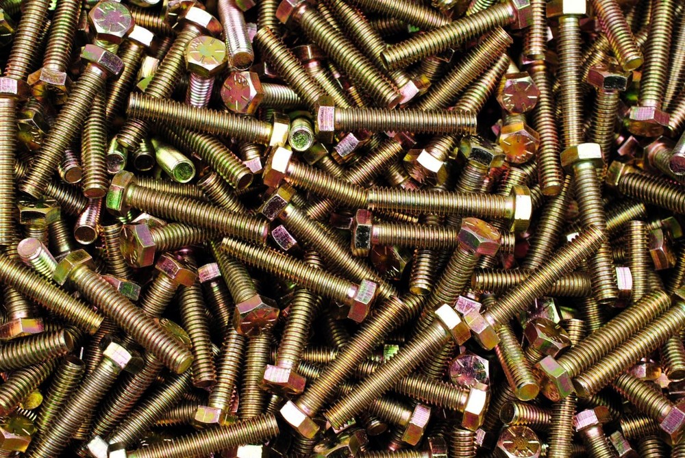 (150) Full Thread Grade 8 Hex Head Tap Bolts 5/16-18 x 1-3/4 Coarse Yellow Zinc
