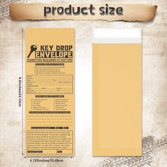500 Pcs Drop Key Envelopes Auto Shop Repair Service Drop Box Self Adhesive