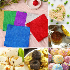 600pcs Foil Candy Wrappers, 4×4 inches DIY Square Package Wrapping Papers for Ea