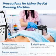 4 Handles Freezing Double Chin Removal Cool Therapy Body Massager Salon Machine