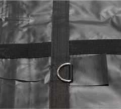 2 Pk 12’x16′ Heavy Duty Smoke Tarp for Flatbed Truck 18 Oz Vinyl Load Coverin…