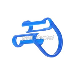 10-100Pcs Cotton Roll Holder Disposable Clips Plastic Blue For Dental Lab Clinic