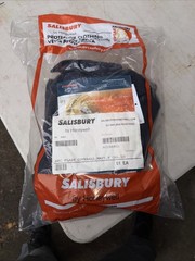 Honeywell Salisbury Arc Flash Coveralls ACCA8BLL 8 Cal, Navy Blue, Size. Lg new