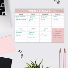 Weekly Planning Pad – Tear off to Do List Pad with Daily Schedule & Calendar 52