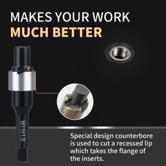 M11X1.5 Metric Thread Repair Kit with Insert HSS Drill, Tap, Counterbore, Instal