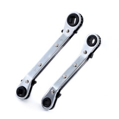 3/8” to 1/4”, 5/16” x 1/4” Refrigeration Hvac Service Wrench Set+Hex Bit Kit