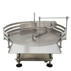 Bottles Accumulation Table39.3″ Dia. Bottle Turn Rotary Sorter w/Wheel 30.7″ H