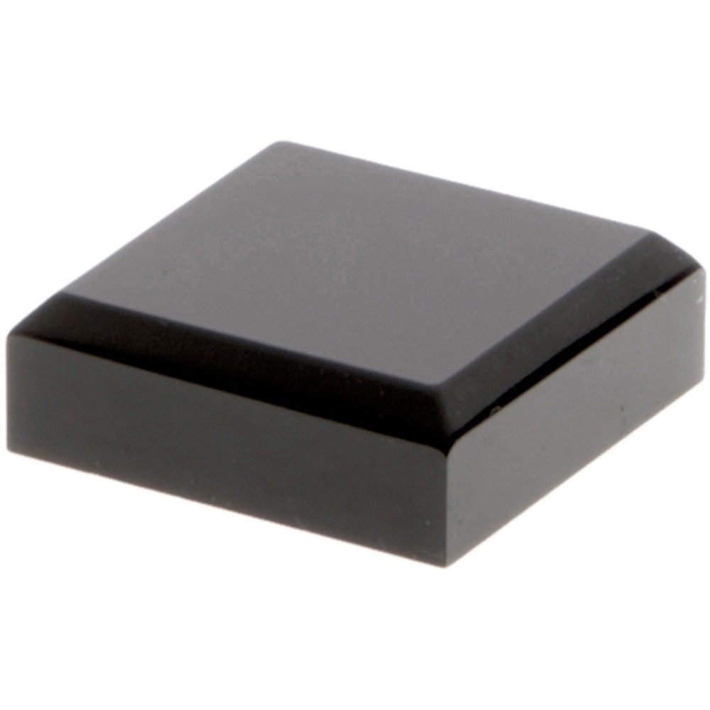 Plymor Black Acrylic Square Beveled Display Base, 1.5″ W x 1.5″ D x 0.5″ H