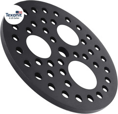 6.5″ Cast Iron Drain Cover with Removable Drain Ports, Garage Drain Cover, Floor