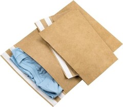 Kraft Paper Poly Envelopes Mailer, Self Seal, 100% Recyclable, Reusable Packa…
