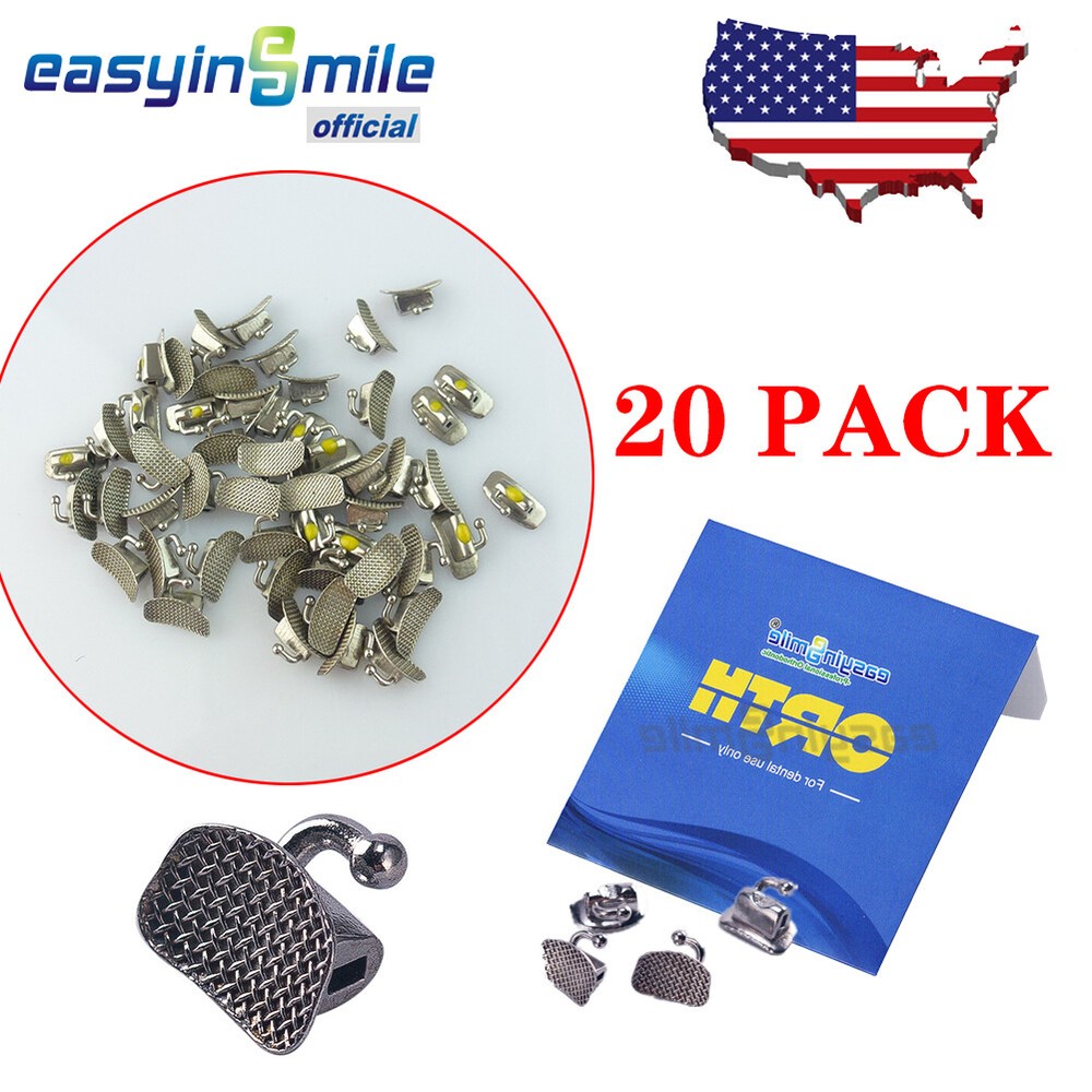 80 PCS Dental Orthodontic Buccal Tube 1st/2nd Molar Single Bondable Roth/MBT 022