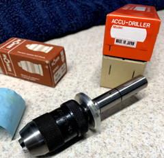 Machinist Tools: Sensitive Hand Feed 1/2″ Arbor and a Rohm Keyless Chuck (NOS)