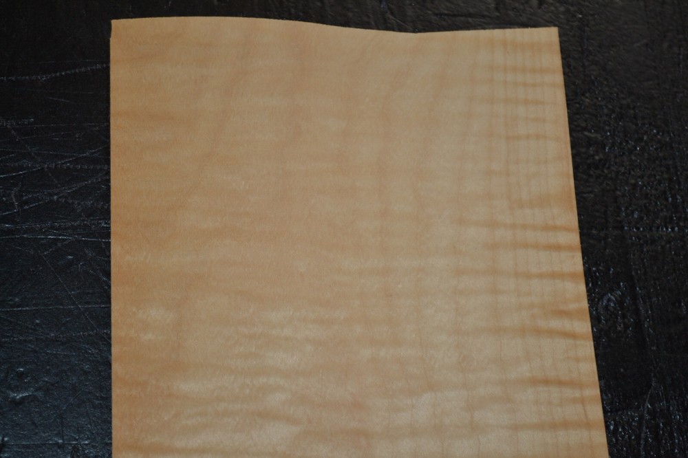 Curly Maple Raw Wood Veneer Sheet 6 x 49 inches 1/42nd 2306-05