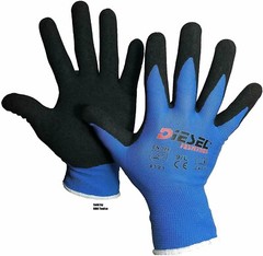 12 Pair Diesel Safety Gloves Latex or Nitrile Coated Grip Cut Resistant Gloves