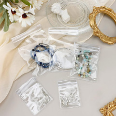 Spakon 160 Pcs Clear PVC Jewelry Bags 5 Sizes Plastic Transparent Zipper Jewelry