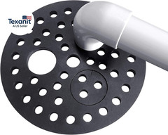 6.5″ Cast Iron Drain Cover with Removable Drain Ports, Garage Drain Cover, Floor
