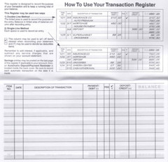 Checkbook Transaction Registers, 2026-2027-2028 Calendars by Easy Read Register