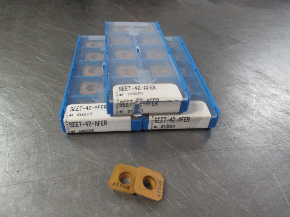 NEW Valenite SEET-42-AFER General Purpose SM255 Steel Grade Carbide Inserts