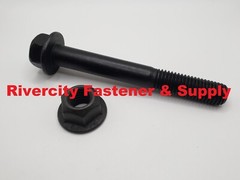 5/8-11 x 5 Hex Flange Bolts 5/8 x 11 x 5″ Steel Screws 5/8×11 x 5 With Lock Nuts