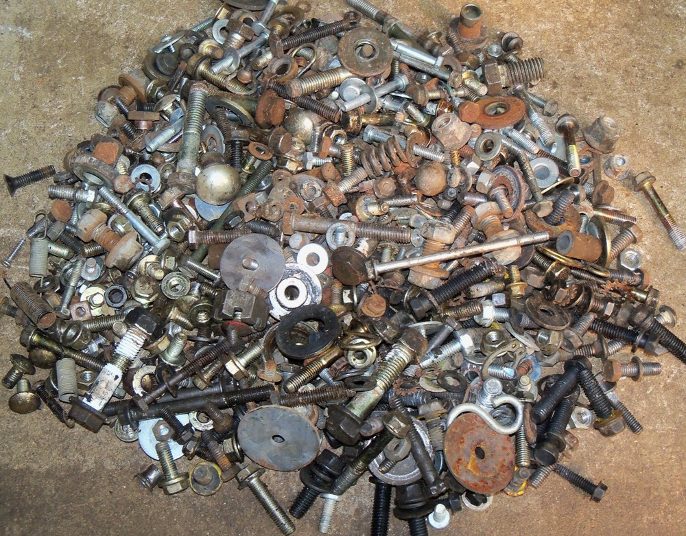18+ Lbs. Mixed, Hardware, Bolts, Nuts, Fasteners, Washers, Screws, ETC., LOT