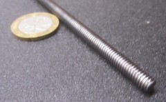 Threaded Steel Rods, Plain Finish, RH, 12-24 x 1 Foot Length, 5 Units