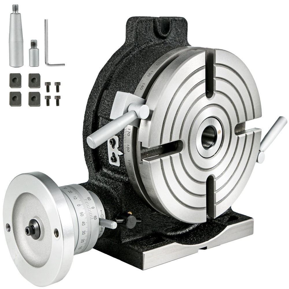 VEVOR 8″ Precision Horizontal and Vertical Rotary Table HT200 Casting