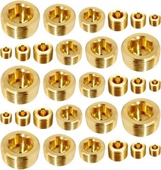 Brass Hex Counter Sunk Plug 1/16″ 1/8″ 1/4″ 3/8″ 1/2″ 3/4″ NPT