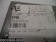 1PB E Box Type 12 Painted Standard Push Button Box