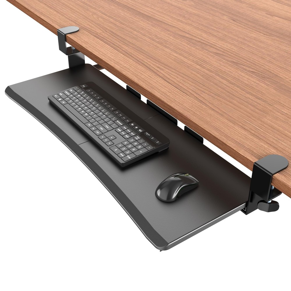UPGRAVITY Extra Large Keyboard Tray Under Desk – Slide Out with 31.5in, Black