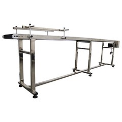 110V Industrial PVC Belt Conveyor for Industrial Transport System 118”x7.8″