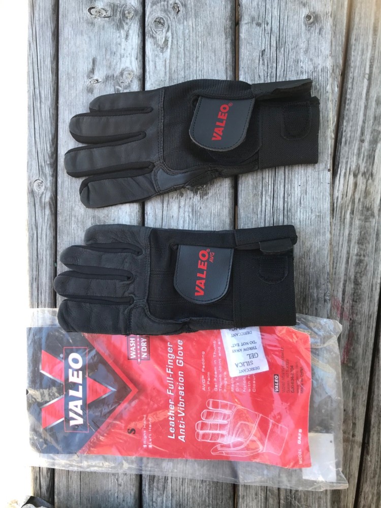 Two Valeo Anti-Vibration Glove Hand Wrist Right Full-Finger Size S Leather
