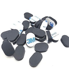 3/4″ x 1/2″ Oval Rubber Stick on Feet 1/4″ Thick Adhesive Backing Bumper Pads