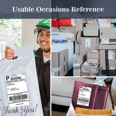 500x Fanfold Direct Thermal Shipping Labels for Zebra & Rollo Printers 4″ x 6″