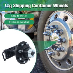 Shipping Container Wheels 8×6.5 Lug Bolt-On Spindle Kit with Handle
