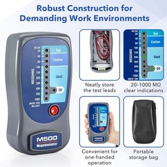 M500 Megohmmeter, Insulation Compatible with Supco M500 Megohmmeter w/ Case New