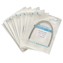 Dental Ortho Arch Wire NiTi Stainless Steel Ovoid/Natural Round Rectangular Wire