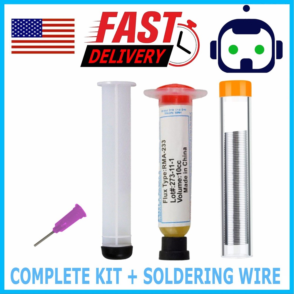 Solder Wire Soldering Paste Flux Grease RMA-223 10cc Syringe Tube PCB BGA SMD