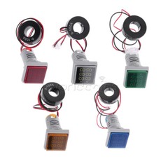 AC50-380V 0-100A 22mm 3-in-1 Voltmeter Ammeter Frequency Digital Volt AMP Meter