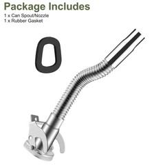 Flexible Jerry Can Spout Stainless Steel Long Nose Spout Nozzle for 5L 10L 20L