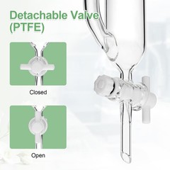 60ml Glass Water Oil Receiver Separator for Distillation Essential Oil 24/40